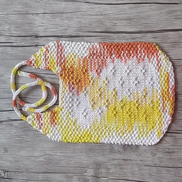 Hand Knit Baby Bib - Picture 2 of 5